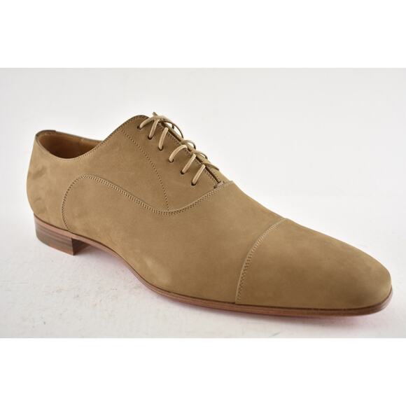 Christian Louboutin Greggo Flat Calf Nubuck Beige Oxford Dress Loafer 43.5 10.5 main image 10
